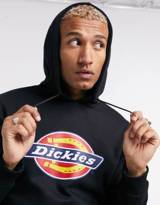 фото Черный худи с фирменным логотипом в виде подковы dickies-черный цвет