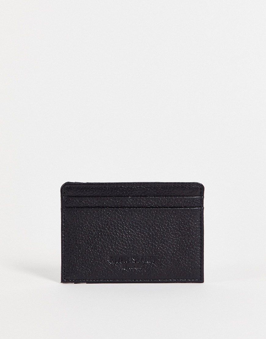 фото Черный кошелек для пластиковых карт из фактурной кожи river island-черный цвет