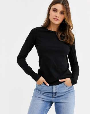 ASOS черный лонгслив