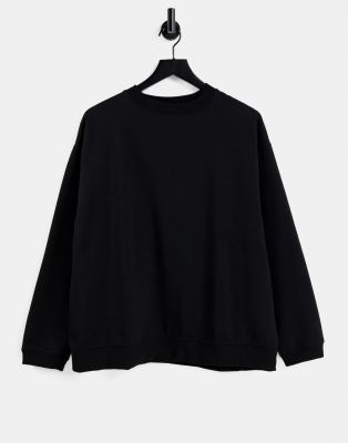 фото Черный oversized-свитшот topshop-черный цвет