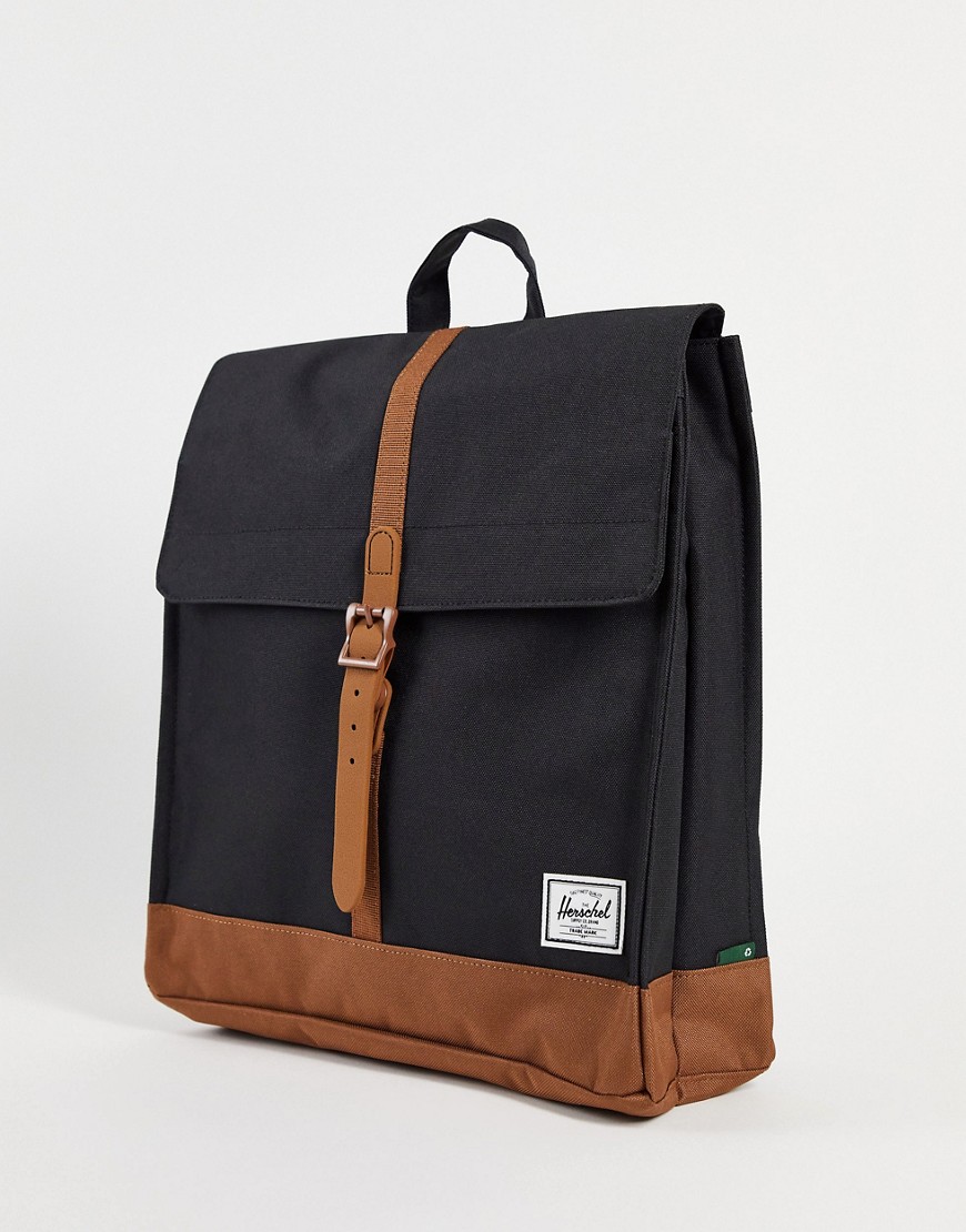 фото Черный рюкзак herschel supply co eco city-черный цвет