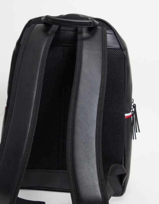 https www asos com ru tommy hilfiger chernyj ryukzak iz iskusstvennoj kozhi s logotipom tommy hilfiger prd 23350679