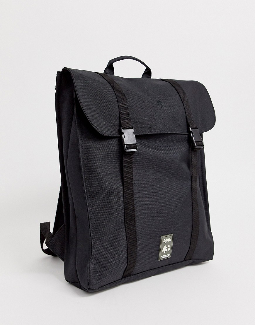 фото Черный рюкзак из переработанного материала lefrik handy