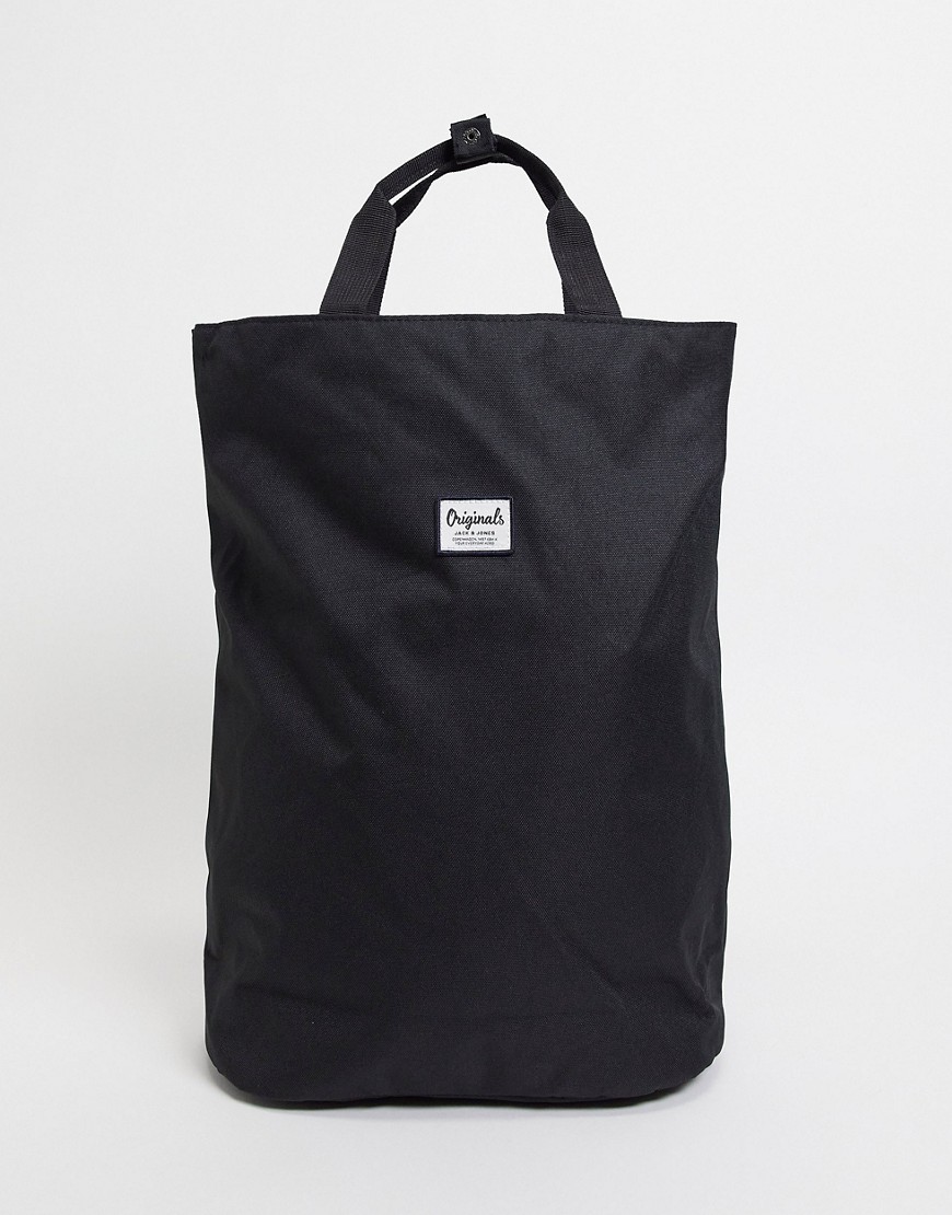фото Черный рюкзак с логотипом jack & jones originals-черный цвет