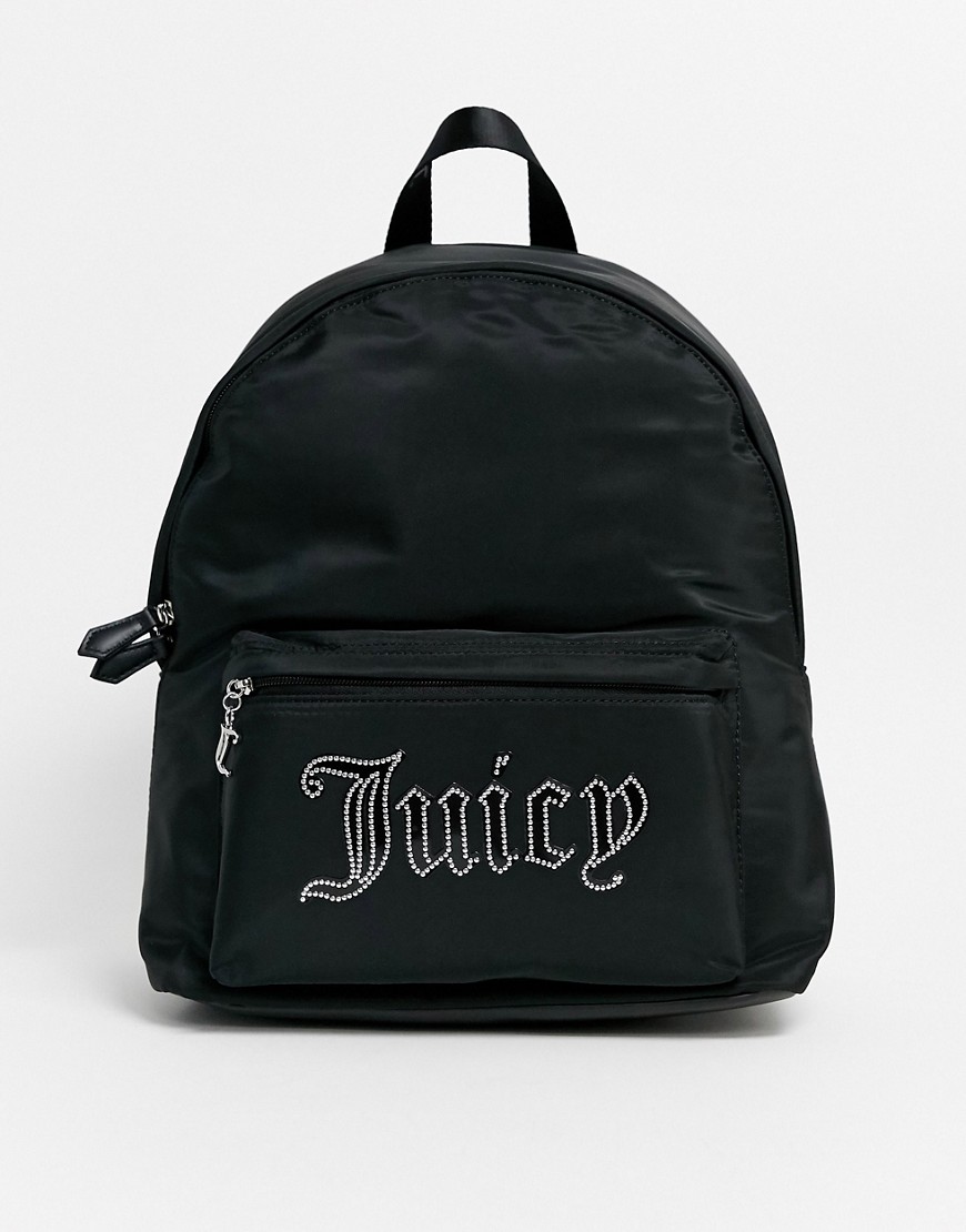 фото Черный рюкзак с логотипом juicy couture