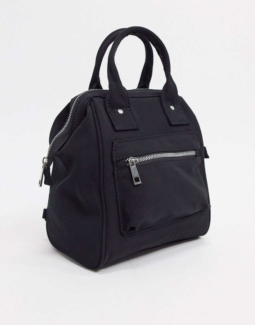 фото Черный рюкзак с ручкой asos design