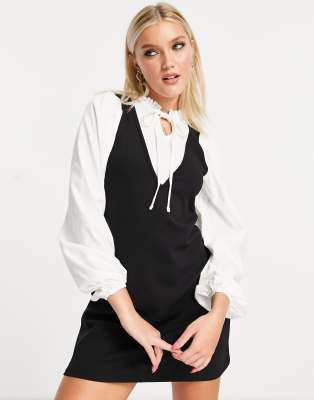 Маленькие черные платья  Asos Черный сарафан «2 в 1» Miss Selfridge-Черный цвет