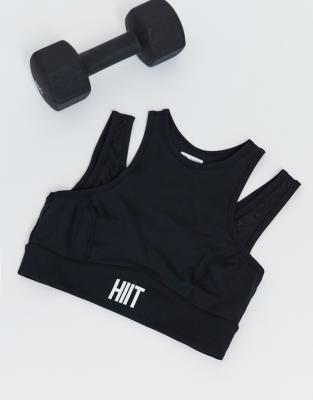 фото Черный сетчатый бюстгальтер  hiit