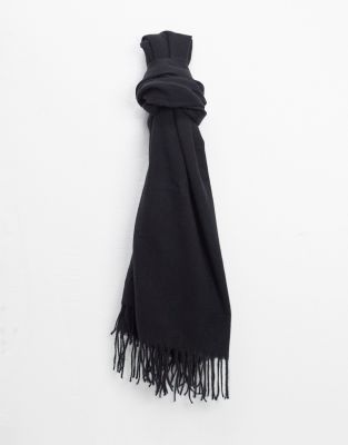 Черный шарф Bershka-Серый