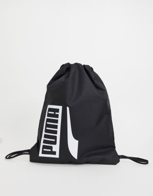 фото Черный спортивный рюкзак puma plus gym sack ii