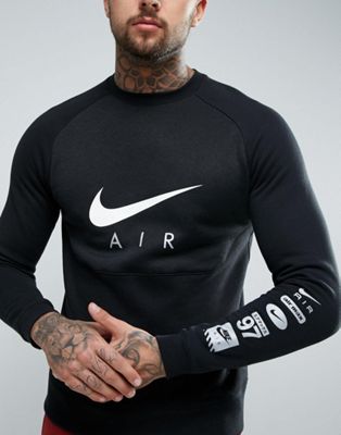 Черный свитшот с блочным принтом Nike 