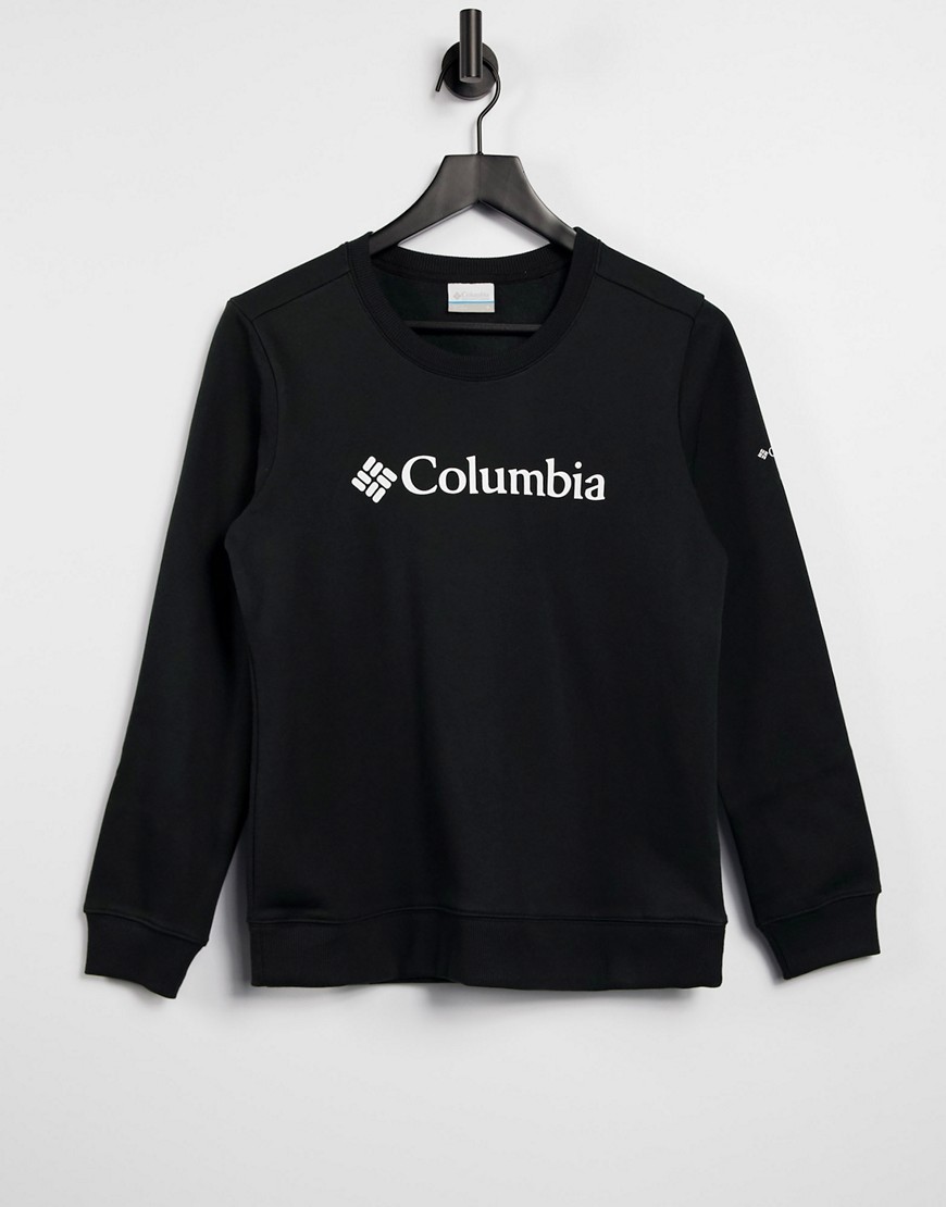 фото Черный свитшот с логотипом columbia-черный цвет
