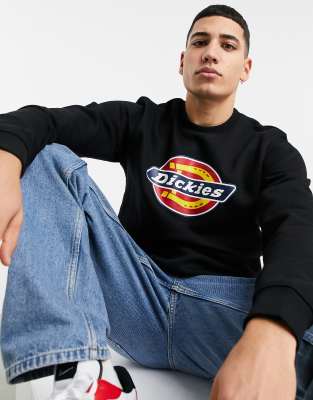 фото Черный свитшот с логотипом dickies