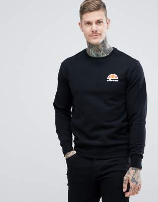 фото Черный свитшот с логотипом ellesse