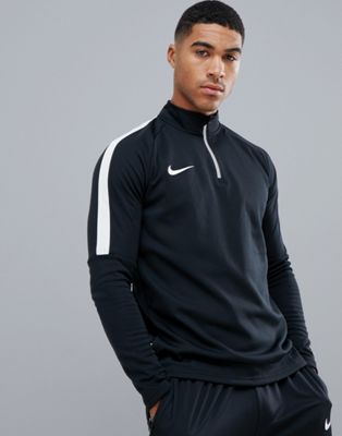 Черный свитшот с молнией до груди Nike 