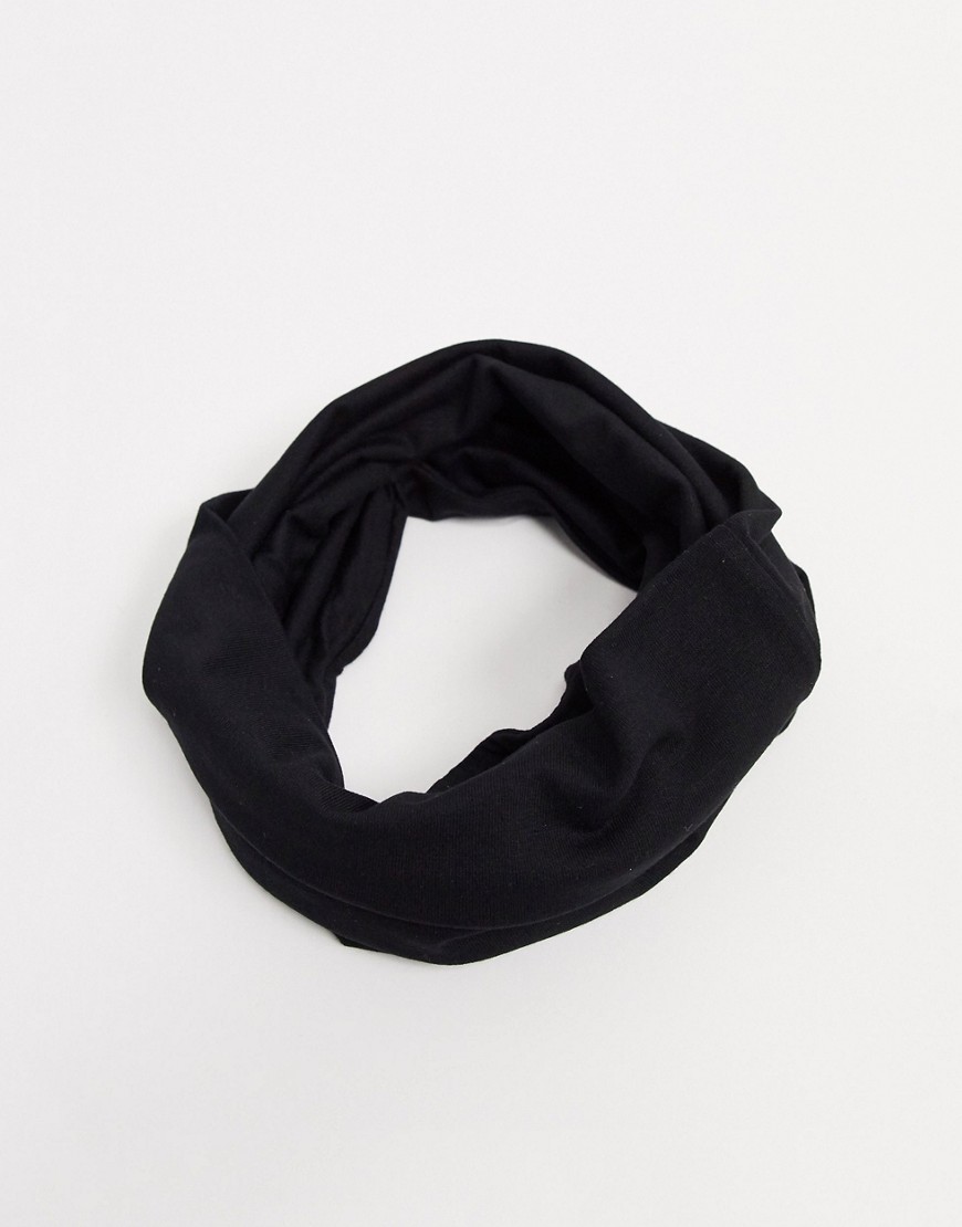 Черный трикотажный шарф-снуд ASOS DESIGN