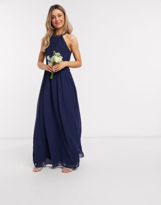 chi chi navy maxi dress