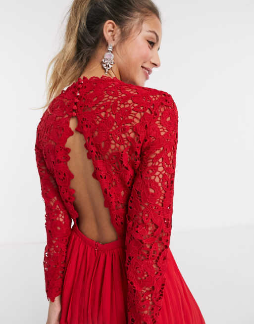 chi chi red lace dress Chi Chi Dress Hire