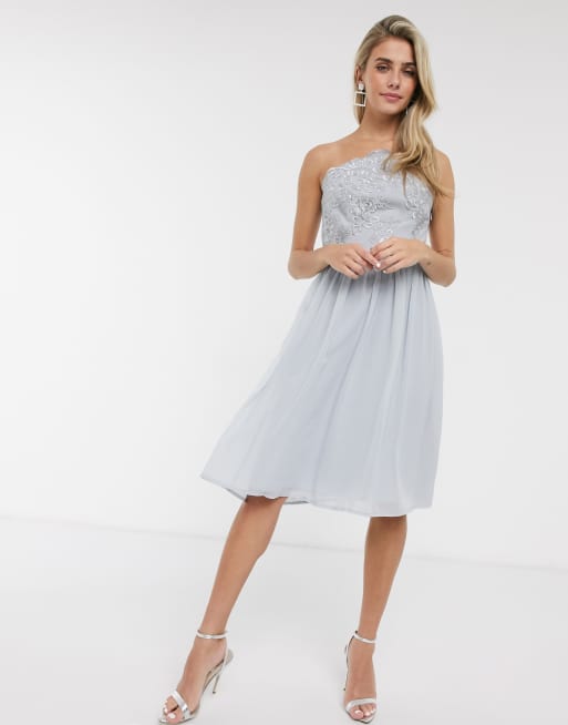 Chi Chi Katelynn midi dress in light blue