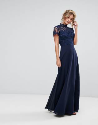 chi chi navy maxi dress