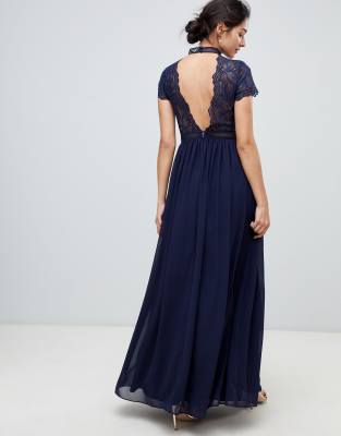 chi chi navy maxi dress