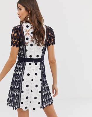 chi chi london navy lace dress