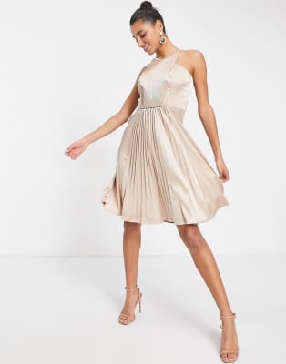 chi chi london rose gold dress