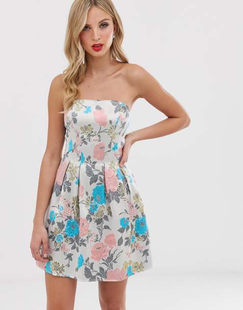 La Rochette Embellished Bandeau Cowl Neck Maxi Dress In Ivory | Oh Polly - Foto 5