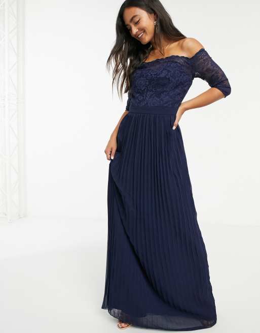 Chi chi london shop navy maxi dress