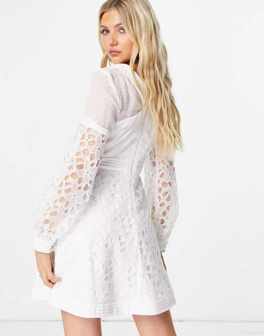 Chi chi 2024 white lace dress