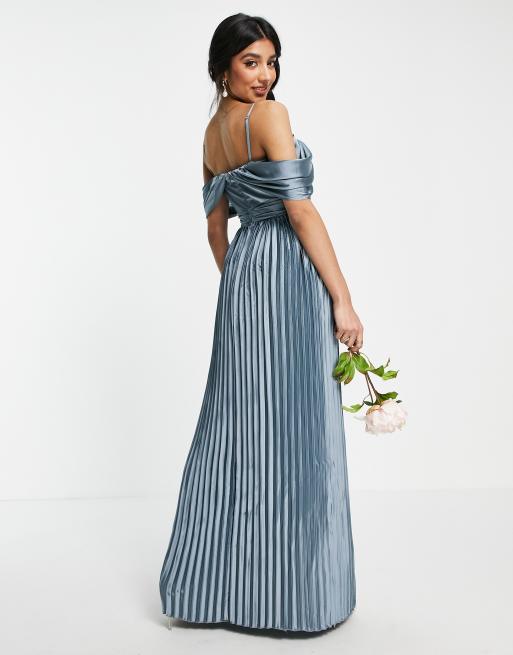 sachin and babi light blue dress Hire Floral Sequin Gown Black Gold | Nookie