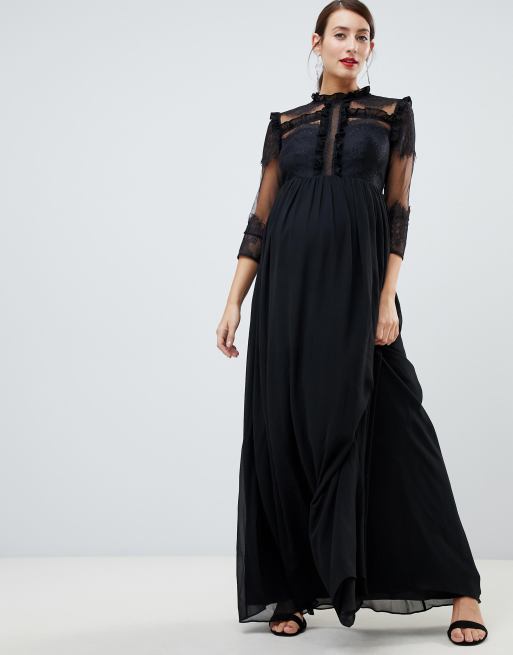 high neck maxi