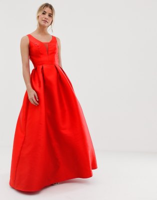 asos red prom dress