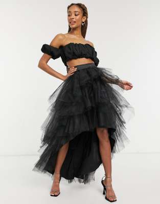 black tulle skirt london