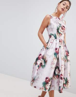 and floral dress