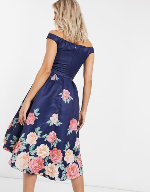 Chi chi london 2025 navy floral dress