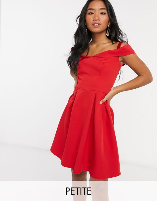 Chi chi store red bardot dress