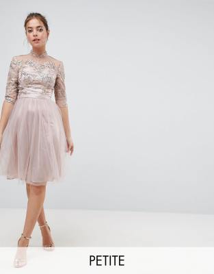 brown dress with cut out