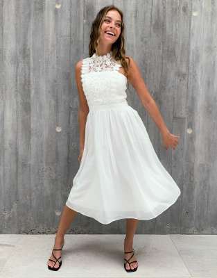 white formal dress petite