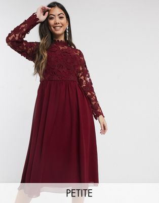 burgundy dresses asos