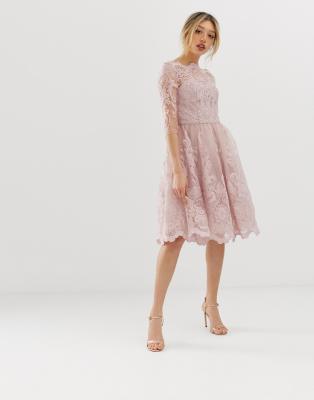 chi chi lace midi dress