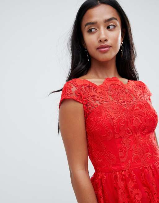 Chi chi london shop red prom dress