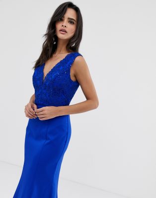 asos royal blue dress