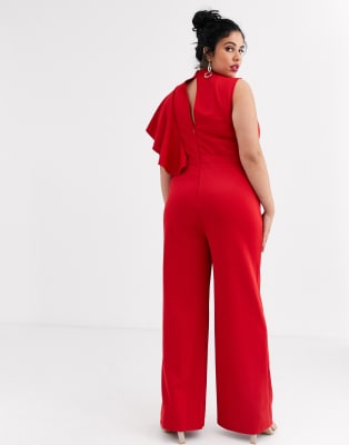 roter jumpsuit asos