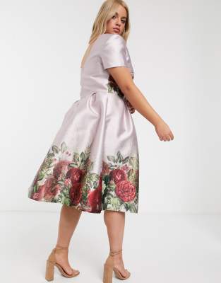 chi chi london floral a line dress