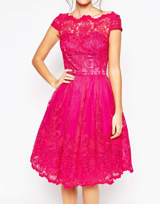 Chi chi london pink lace dress best sale