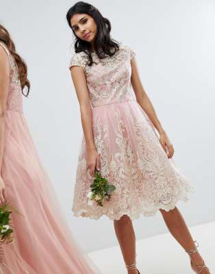 Chichi london pink discount dress