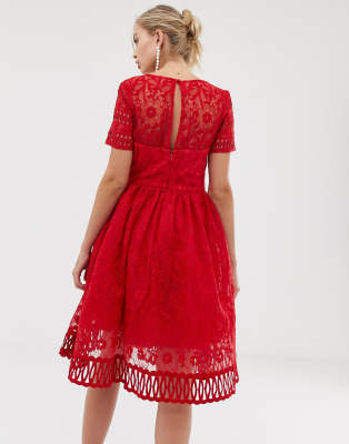 chi chi london green lace floral prom dress