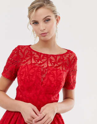 chi chi london green lace floral prom dress