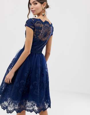 robe dentelle mi longue